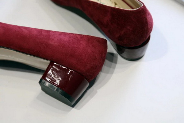Ferragamo Shallow mouth Block heel Shoes Women--003